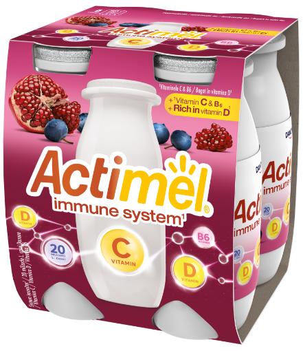 Actimel C-vitaminnal<br/>Gránátalma-áfonya